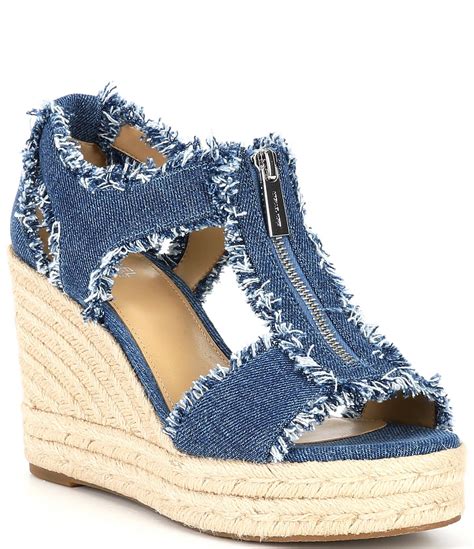 michael kors denim sandals.